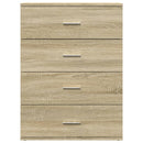kommoder 2 stk. 60x39x80 cm konstrueret træ sonoma-eg