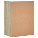 kommoder 2 stk. 60x39x80 cm konstrueret træ sonoma-eg