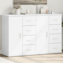 kommoder 2 stk. 59x39x80 cm konstrueret træ hvid