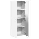 arkivskab 60x32x153 cm konstrueret træ hvid