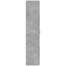 arkivskab 60x32x153 cm konstrueret træ betongrå