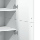 højskab 80x35x180 cm konstrueret træ hvid