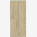 højskab 80x35x180 cm konstrueret træ sonoma-eg