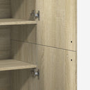 højskab 80x35x180 cm konstrueret træ sonoma-eg