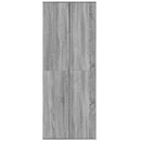 højskab 70x35x180 cm konstrueret træ grå sonoma-eg