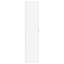 skoskab 80x39x178 cm konstrueret træ hvid
