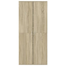 skoskab 80x39x178 cm konstrueret træ sonoma-eg