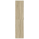 skoskab 80x39x178 cm konstrueret træ sonoma-eg
