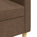 3-personers sofa 210 cm stof brun