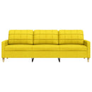 3-personers sofa 210 cm stof lysegul
