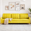 3-personers sofa 210 cm stof lysegul