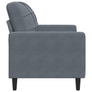 lænestol 60 cm velour mørkegrå