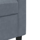 lænestol 60 cm velour mørkegrå