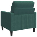 lænestol 60 cm velour lysegrøn