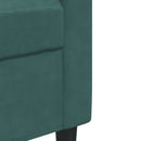 lænestol 60 cm velour lysegrøn