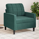 lænestol 60 cm velour lysegrøn