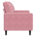 lænestol 60 cm velour lyserød