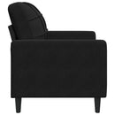 lænestol 60 cm velour sort