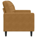 lænestol 60 cm velour brun