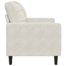 lænestol 60 cm velour cremefarvet