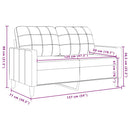 2-personers sofa 120 cm fløjl gul