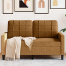 2-personers sofa 120 cm fløjl brun