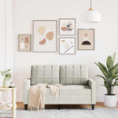 2-personers sofa 120 cm velour cremefarvet