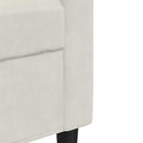 2-personers sofa 120 cm velour cremefarvet