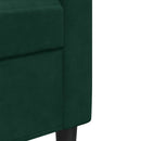 3-personers sofa 180 cm fløjl mørkegrøn