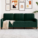 3-personers sofa 180 cm fløjl mørkegrøn