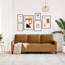 3-personers sofa 180 cm fløjl brun