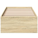 sengeramme 75x190 cm uden madras konstrueret træ sonoma-eg