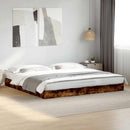 sengestel uden madras 180x200 cm konstrueret træ røget eg