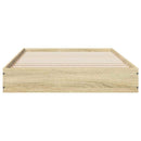 sengeramme 75x190 cm uden madras konstrueret træ sonoma-eg