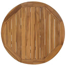 Havebord Ø109x74 cm Massivt træ Teak