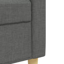sofasæt 2 dele stof mørkegrå