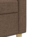 sofasæt 2 dele stof brun