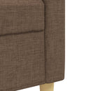 sofasæt 2 dele med pyntepuder stof brun
