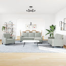 sofasæt 4 dele med hynder velour lysegrå