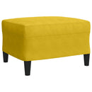 sofasæt 4 dele med hynder velour gul