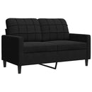 sofasæt 2 dele med hynder velour sort