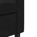 sofasæt 2 dele med hynder velour sort