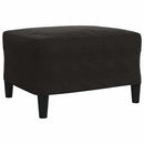 sofasæt 3 dele med hynder og bolsterpuder velour sort