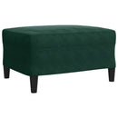 sofasæt 4 dele med hynder velour mørkegrøn