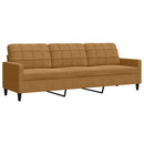 sofasæt 4 dele med hynder velour brun