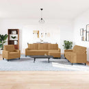 sofasæt 4 dele med hynder velour brun