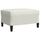 sofasæt 4 dele med hynder velour cremefarvet