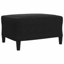 sofasæt 4 dele med hynder og bolsterpuder velour sort