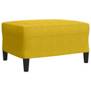 sofasæt 4 dele med hynder og bolsterpuder velour gul