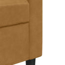 sofasæt 4 dele med hynder og bolsterpuder velour brun